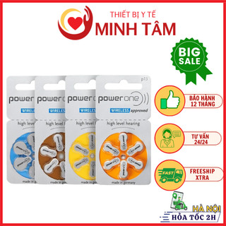 Pin máy trợ thính power one p13, p675, p312, p10 - đức