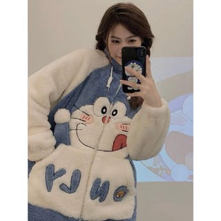 Bộ lông ngủ doremon cổ đứng