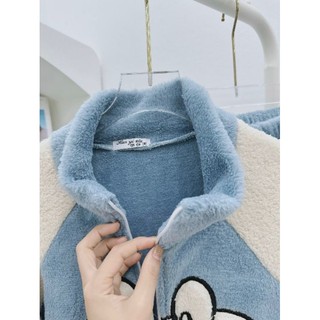 BỘ LÔNG NGỦ DOREMON CỔ ĐỨNG