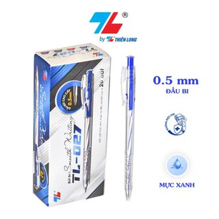 [TẶNG GIẤY NOTE] Hộp 20 Bút bi Thiên Long TL-027 Ngòi 0.5mm- HÀNG CHÍNH HÃNG
