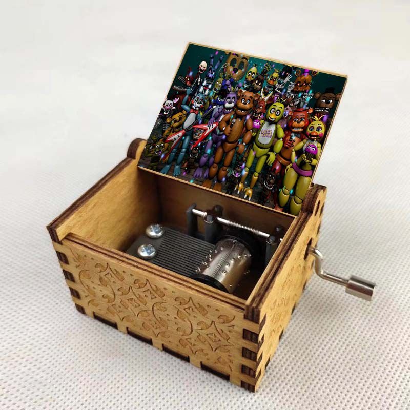 Hộp nhạc gỗ mini happy birthday Jujutsu Conan fairy tail tokyo revengers spyxfamily quà tặng sinh nhật anime manga