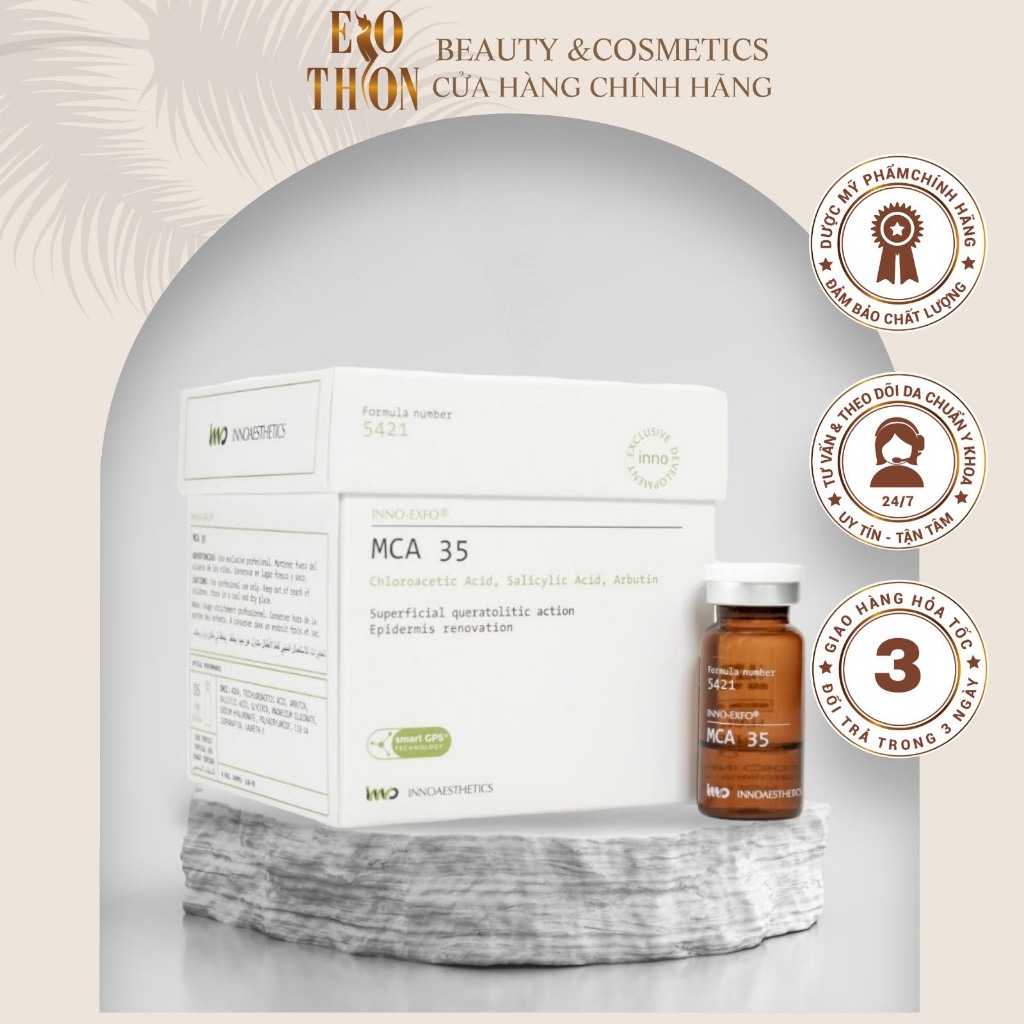 Hoạt Chất Peel MCA 35% Trẻ Hoá Da Toàn Diện, Xoá Nhăn Sâu,Innoaesthetics INNO MCA 35