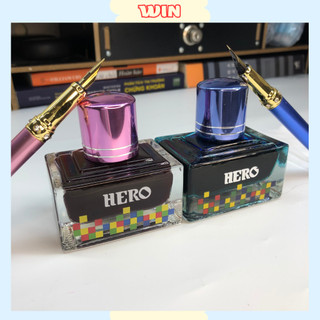 Mực bút máy hero hàng loại 1 cao cấp khô nhanh lên màu bao đẹp