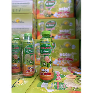 Nước dưa lưới kiwi thạch dừa 500ml