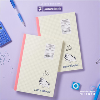 Sổ may chỉ sổ caro futurbook khổ sinh viên b5 caro 80/120 trang 100gsm - so cool