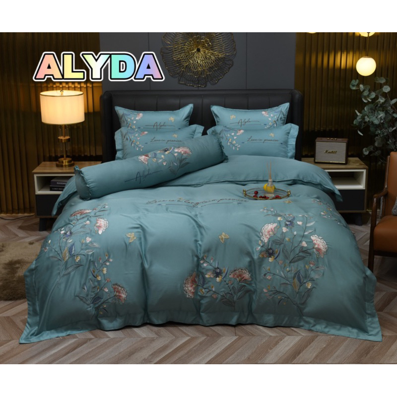 Set Chăn Ga Gối Lụa ALyda (set 7 món)