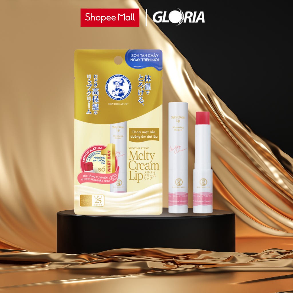 Son Dưỡng Môi Tan Chảy Rohto Mentholatum Melty Cream Lip SPF25 PA+++ 2.4g