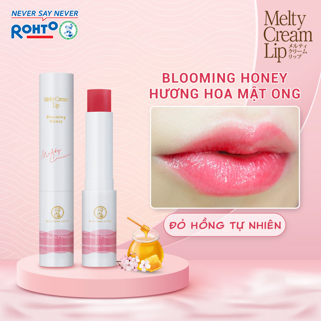 Son Dưỡng Môi Tan Chảy Rohto Mentholatum Melty Cream Lip SPF25 PA+++ 2.4g
