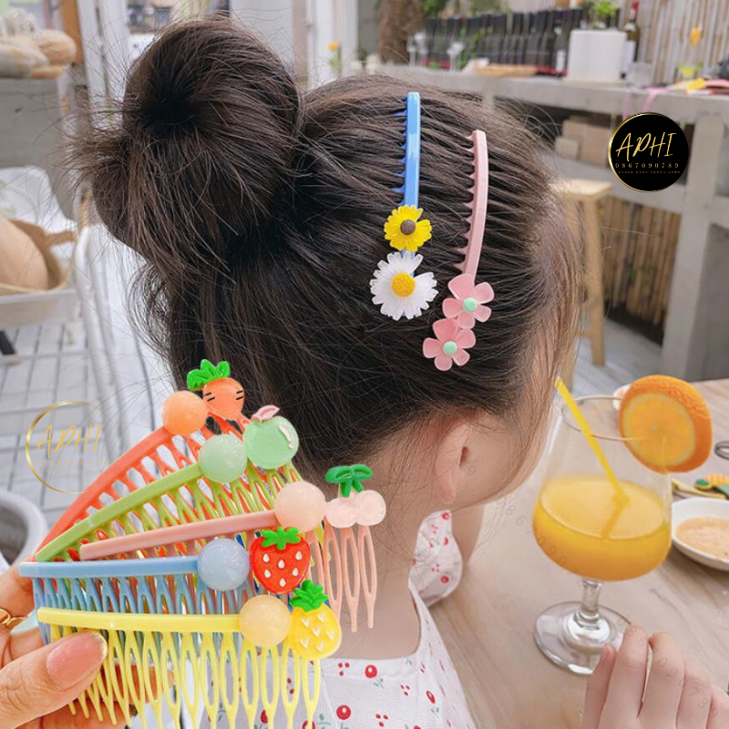 Bờm Xược Tóc  Cho Bé Gái Cài Tóc Cute Dễ Thương Hàn Quốc - FL09