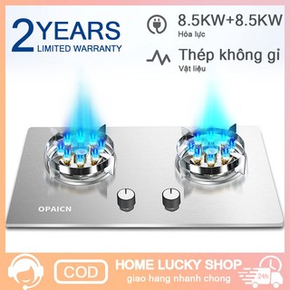Bếp gas 9 đầu đốt ,bếp ga đôi 8.5 kw,bếp gas chén đôi mặt inox - bảo hành 1 năm chính hãng