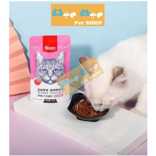 Pate Súp Thịt Tươi Wanpy Cho Mèo Mọi Lứa Tuổi (80g)