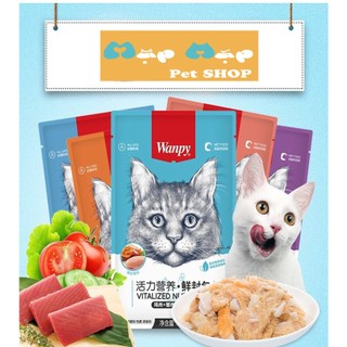Pate súp thịt tươi wanpy cho mèo mọi lứa tuổi