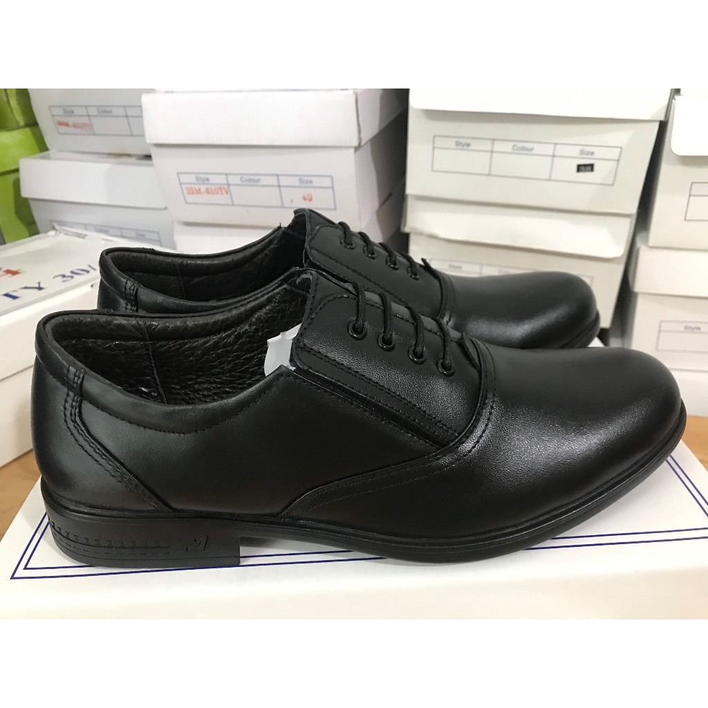 GIÀY DA NAM CÔNG SỞ- DA THẬT 100%, CÓ KHÂU ĐẾ, BẢO HÀNH 12 THÁNG