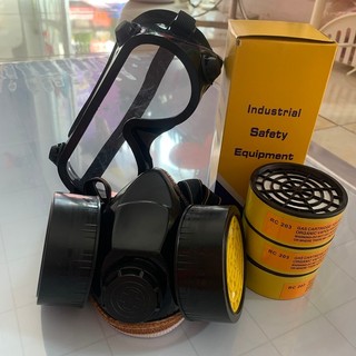 Mặt nạ phòng chống khí độc, bụi mịn kèm kính giá rẻ
