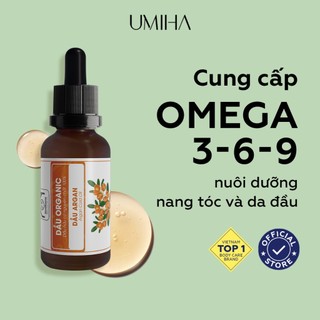 Dầu ủ tóc phục hồi Argan MIHA (30ml) - Dưỡng tóc phục hồi tóc hư tổn xơ yếu, nuôi dưỡng tóc và da đầu khỏe mạnh ngăn rụn
