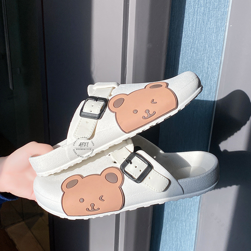 Sục Nhựa Gấu Cute Dép Gấu Nhựa Có Hai Màu Siêu Xinh Kute - FL12