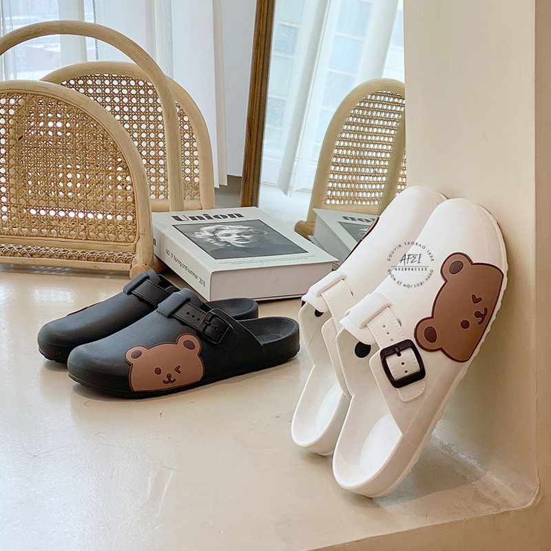 Sục Nhựa Gấu Cute Dép Gấu Nhựa Có Hai Màu Siêu Xinh Kute - FL12