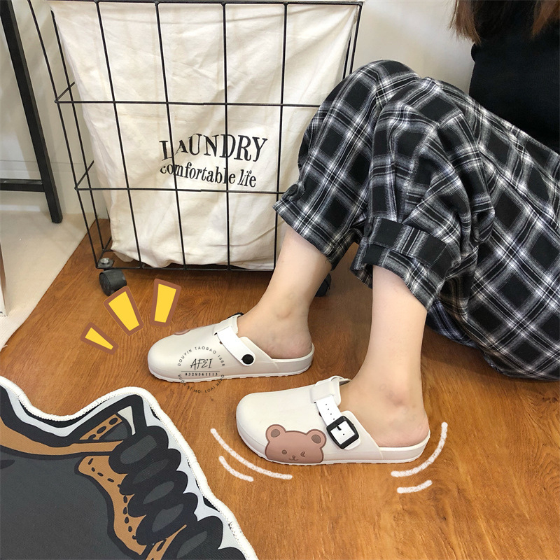 Sục Nhựa Gấu Cute Dép Gấu Nhựa Có Hai Màu Siêu Xinh Kute - FL12