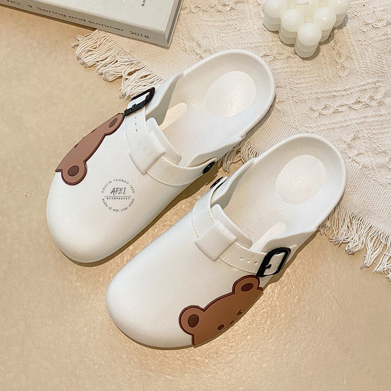 Sục Nhựa Gấu Cute Dép Gấu Nhựa Có Hai Màu Siêu Xinh Kute - FL12