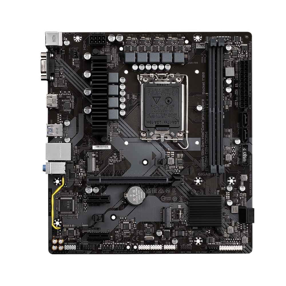 Bo mạch chủ Gigabyte B760M D2H DDR4 hỗ trợ socket 1700 chính hãng
