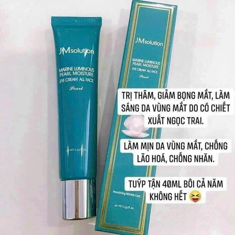 Kem Dưỡng Mắt JM Mờ Thâm Giảm Bọng Mắt Solution Marine Luminous Hàn Quốc - 40ml