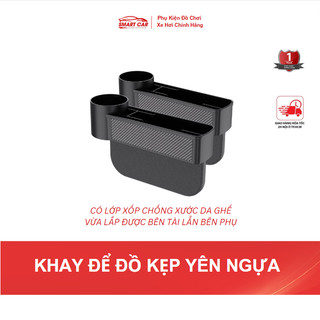 ⚡HÀNG MỚI VỀ⚡ Combo Bộ Khay Đựng Đồ Đa Năng - Hộc Để Đồ Khe Ghế Ô Tô Xe Hơi Cao Cấp. Có Video Ẩnh Thật