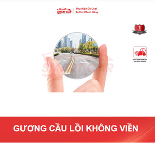 Gương Cầu Lồi Mini Xóa Điểm Mù Cao Cấp Xoay 360 độ Hỗ Trợ Tầm Nhìn Rộng Chống Bám Nước dán Kính Chiếu Hậu