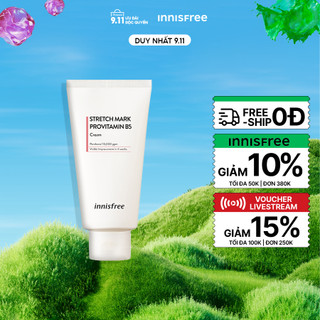 Kem dưỡng cải thiện vết rạn với Vitamin B5 INNISFREE Stretch Mark Provitamin B5 Cream 150 mL
