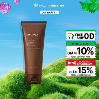 Dầu xả phục hồi gãy rụng innisfree My Hair Recipe Strength Treatment For Hair Roots Care 200 mL