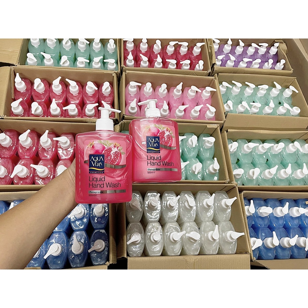 Combo 5 chai nước rửa tay aqua Vera 500ML