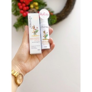 Xịt họng keo ong Vitatree Super Propolis Spray Complex with Honey 30ml Úc
