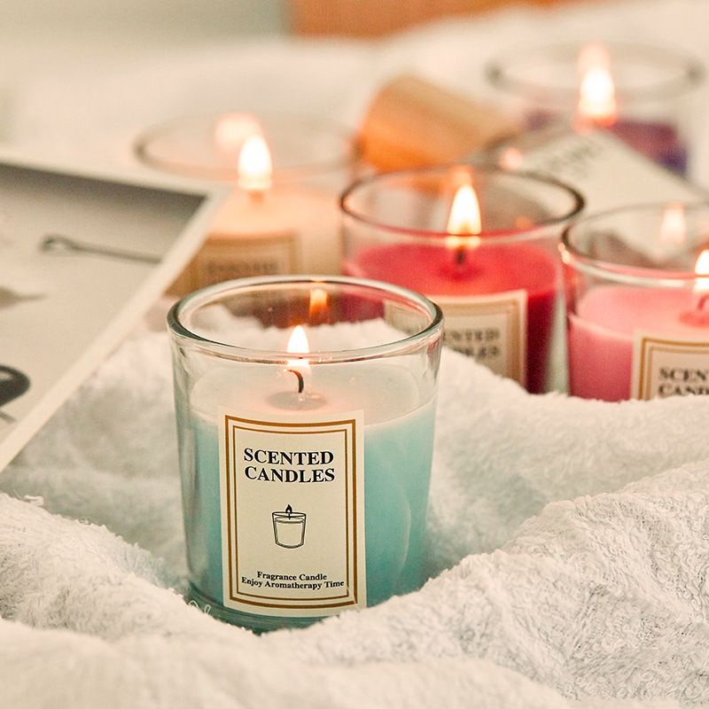 Cốc Nến Thơm Handmade Nhiều Màu - Ly Nến Thơm Khử Mùi, Thơm Phòng