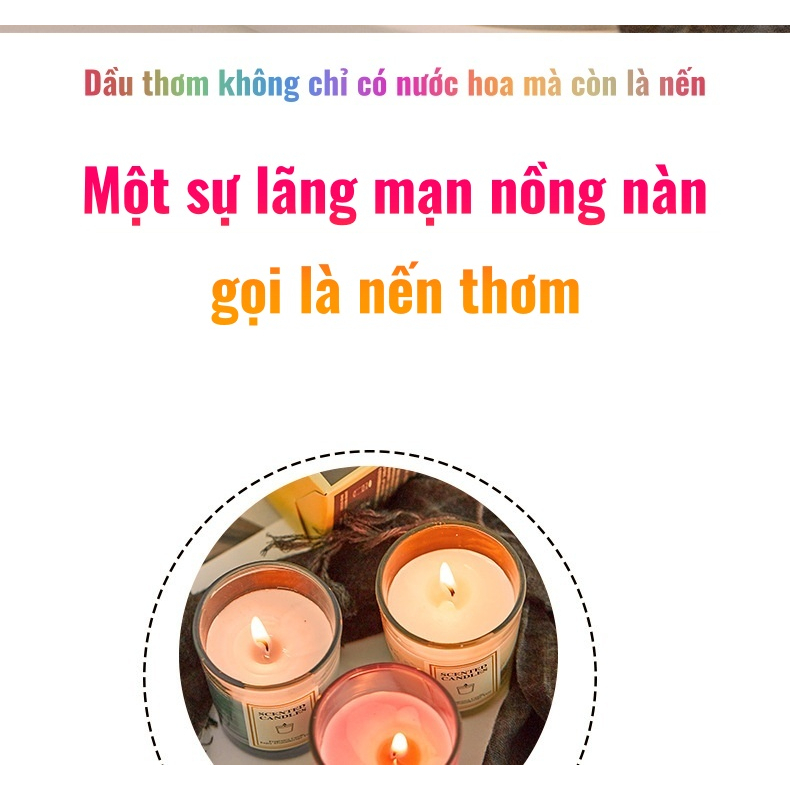 Cốc Nến Thơm Handmade Nhiều Màu - Ly Nến Thơm Khử Mùi, Thơm Phòng