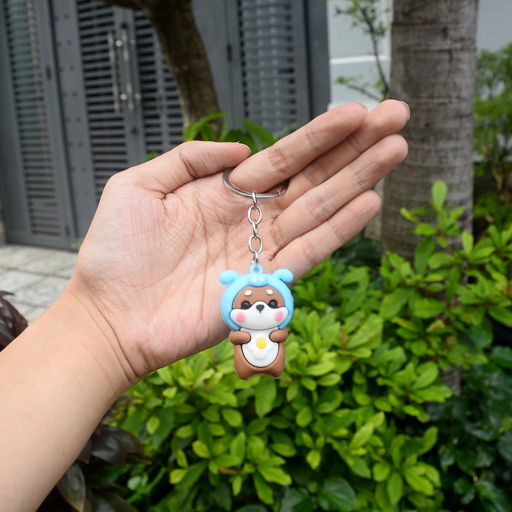 Móc Khóa Phụ Kiện Thời Trang Phong Cách Hàn Quốc Hình Con Gấu Siêu Dễ Thương