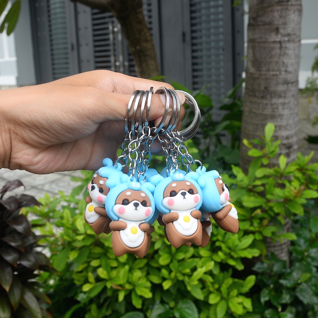 Móc Khóa Phụ Kiện Thời Trang Phong Cách Hàn Quốc Hình Con Gấu Siêu Dễ Thương
