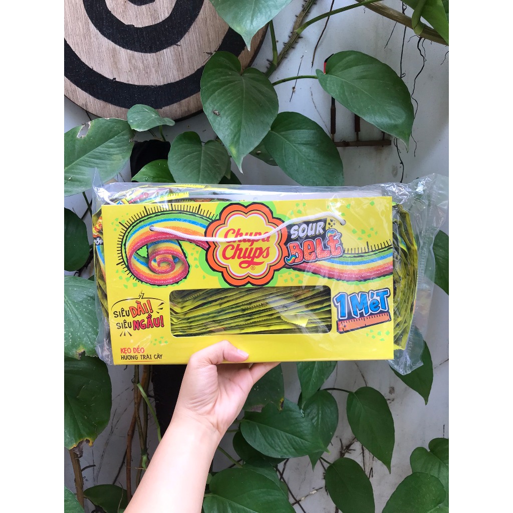 Kẹo Dẻo 1 Mét Chupa Chups Sour Belt Hương Trái Cây