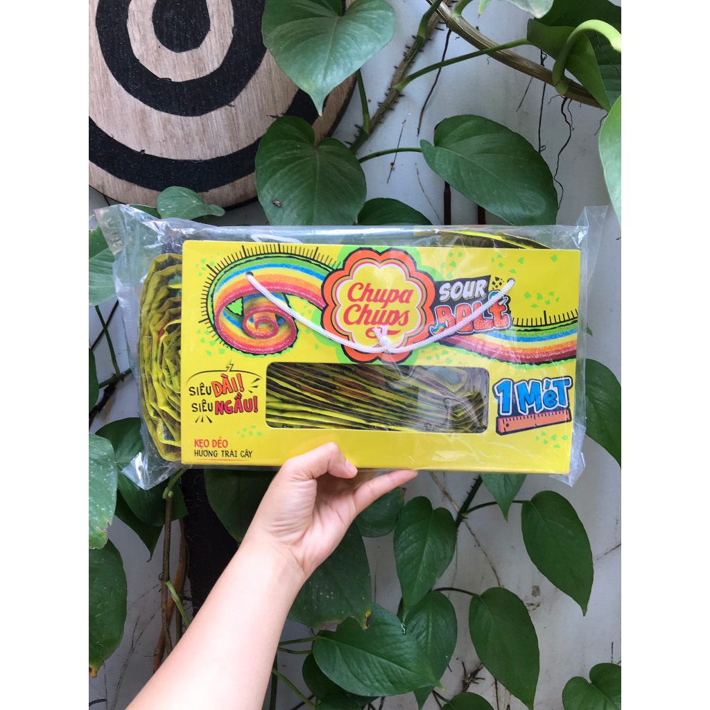 Kẹo Dẻo 1 Mét Chupa Chups Sour Belt Hương Trái Cây