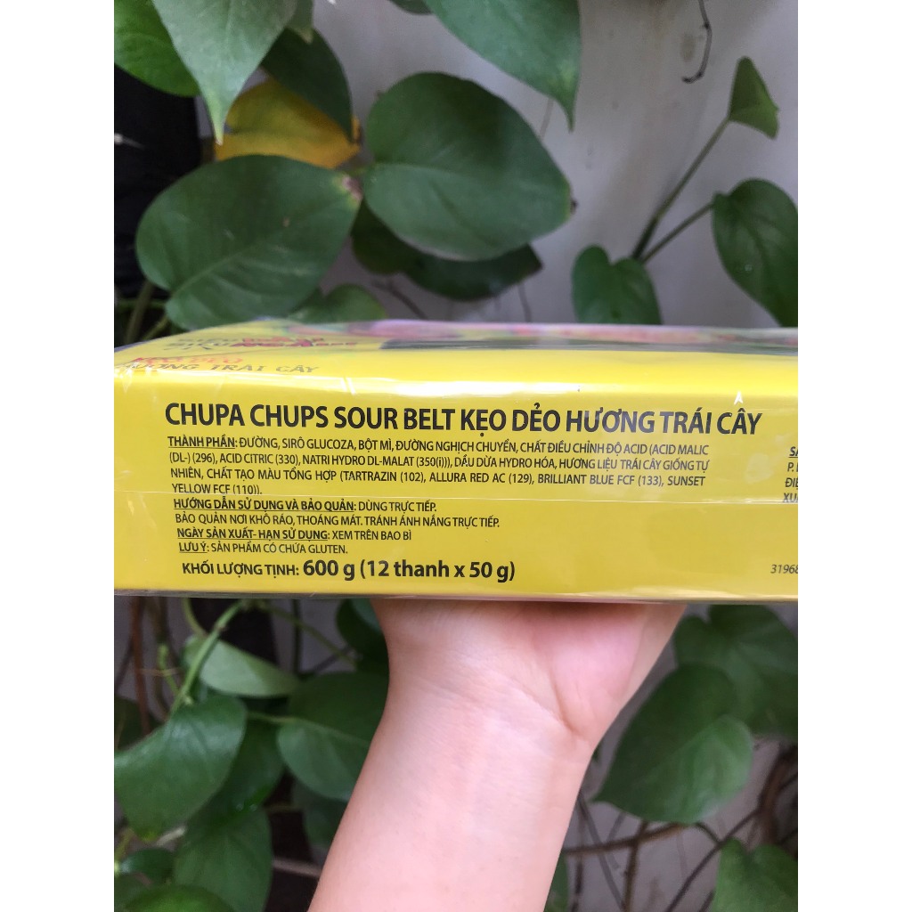 Kẹo Dẻo 1 Mét Chupa Chups Sour Belt Hương Trái Cây