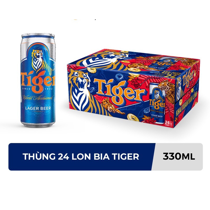 Bia Tiger phiên bản Xuân 2024 - 330ml/lon