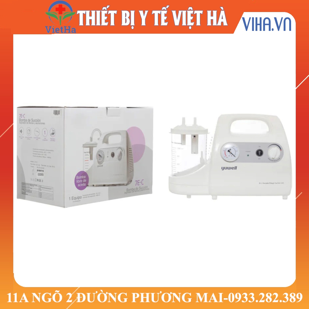 MÁY HÚT MŨI ĐỜM YUWELL 7E-C - HÚT MŨI, HÚT DỊCH TRẺ EM NGƯỜI LỚN CÔNG SUẤT CAO