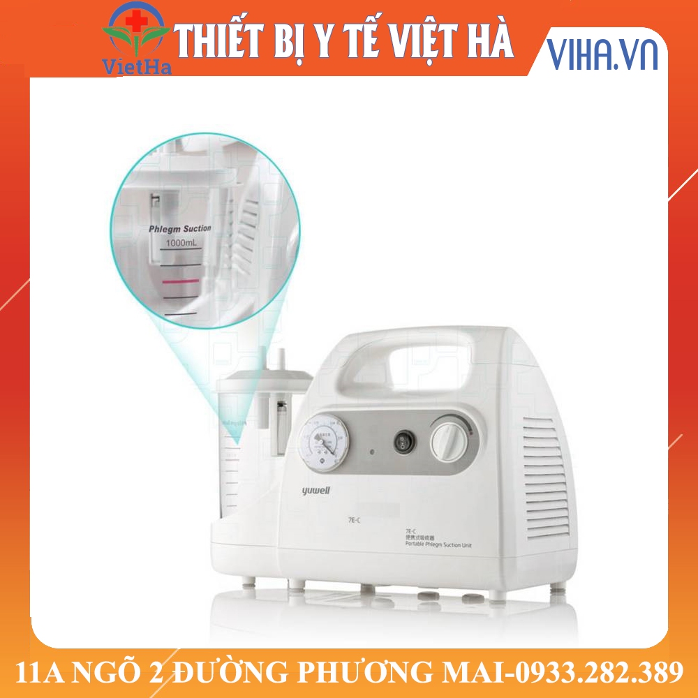 MÁY HÚT MŨI ĐỜM YUWELL 7E-C - HÚT MŨI, HÚT DỊCH TRẺ EM NGƯỜI LỚN CÔNG SUẤT CAO