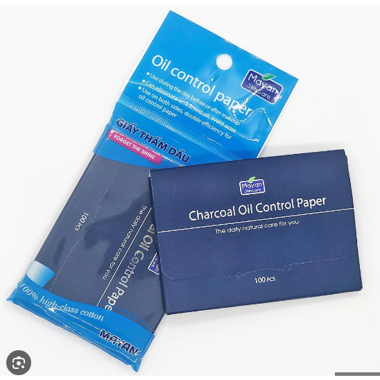 Giấy thấm dầu Mayan Oil Control / Powder Oil Control / Charcoal Oil Control Paper
