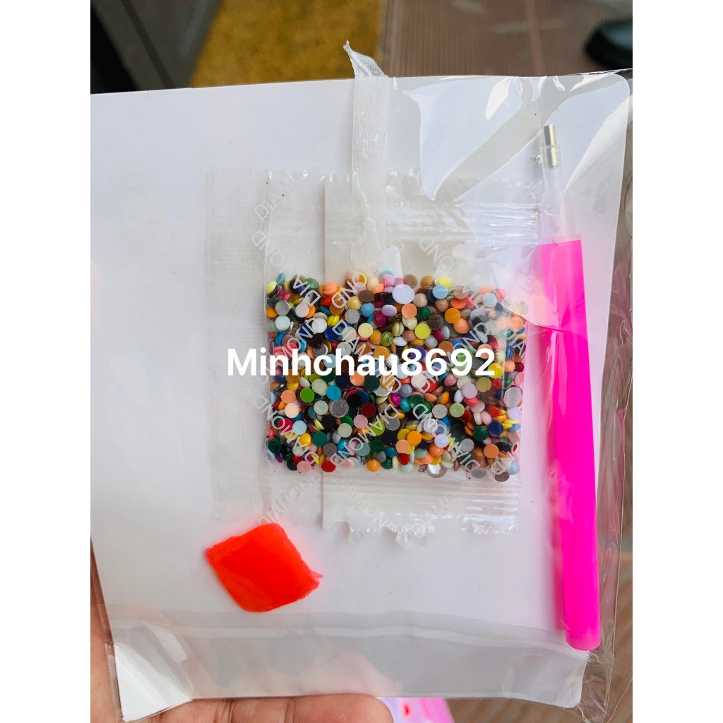 Tranh đính đá, tranh đính hạt nhựa công chúa xinh xắn cho bé