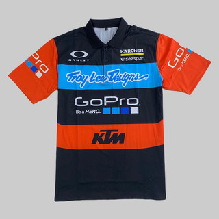 Áo thun nam KTM Gopro có cổ in chuyển nhiệt cao cấp thể thao, năng động