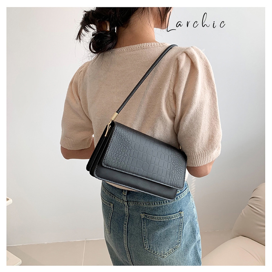 Túi Kẹp Nách, Đeo Vai Nữ Size 24 Phong Cách Hàn Quốc Hot Trend 2023 Larchic LC0017