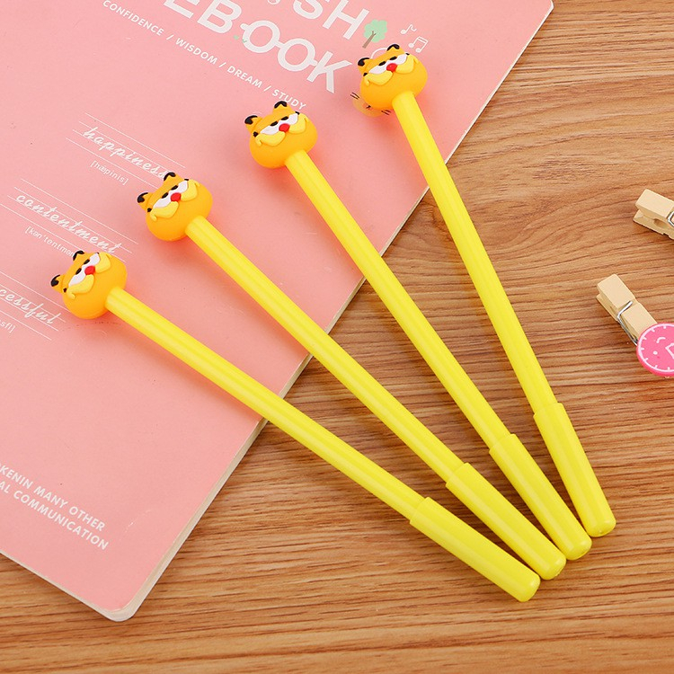Bút Bi Nước Mực Gel Màu Đen Nhiều Mẫu Hoạt Hình Dễ Thương Cute Bizbooks