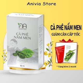 Cà phê giảm cân na coffee, hộp 12 gói, cà phê nấm men giảm cân làm gầy , thải mỡ ,giảm cân, vic organic