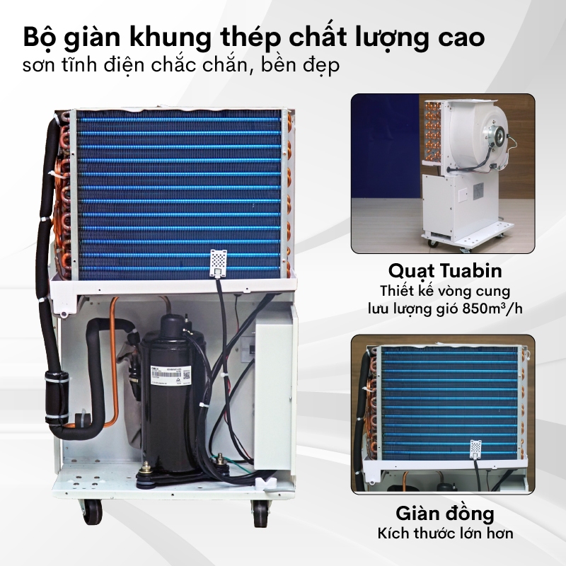 Máy hút ẩm công nghiệp FUJIHAIA DH70B công suất 70l/ ngày - Phù hợp phòng 60-90m2 - Bảo hành toàn quốc 24 tháng