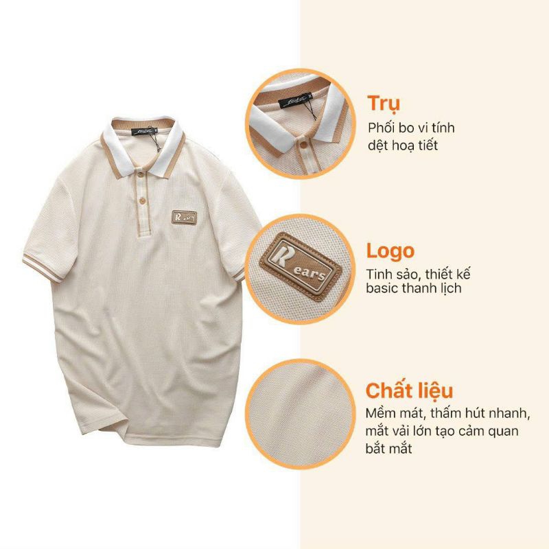 Áo thun cổ bẻ Rear