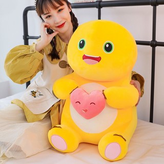  Gấu Bông Khủng Long Vàng Ôm Trái Tim Thú Bông Rồng Vàng Vô Tri Dễ Thương - G125 - Babimama 